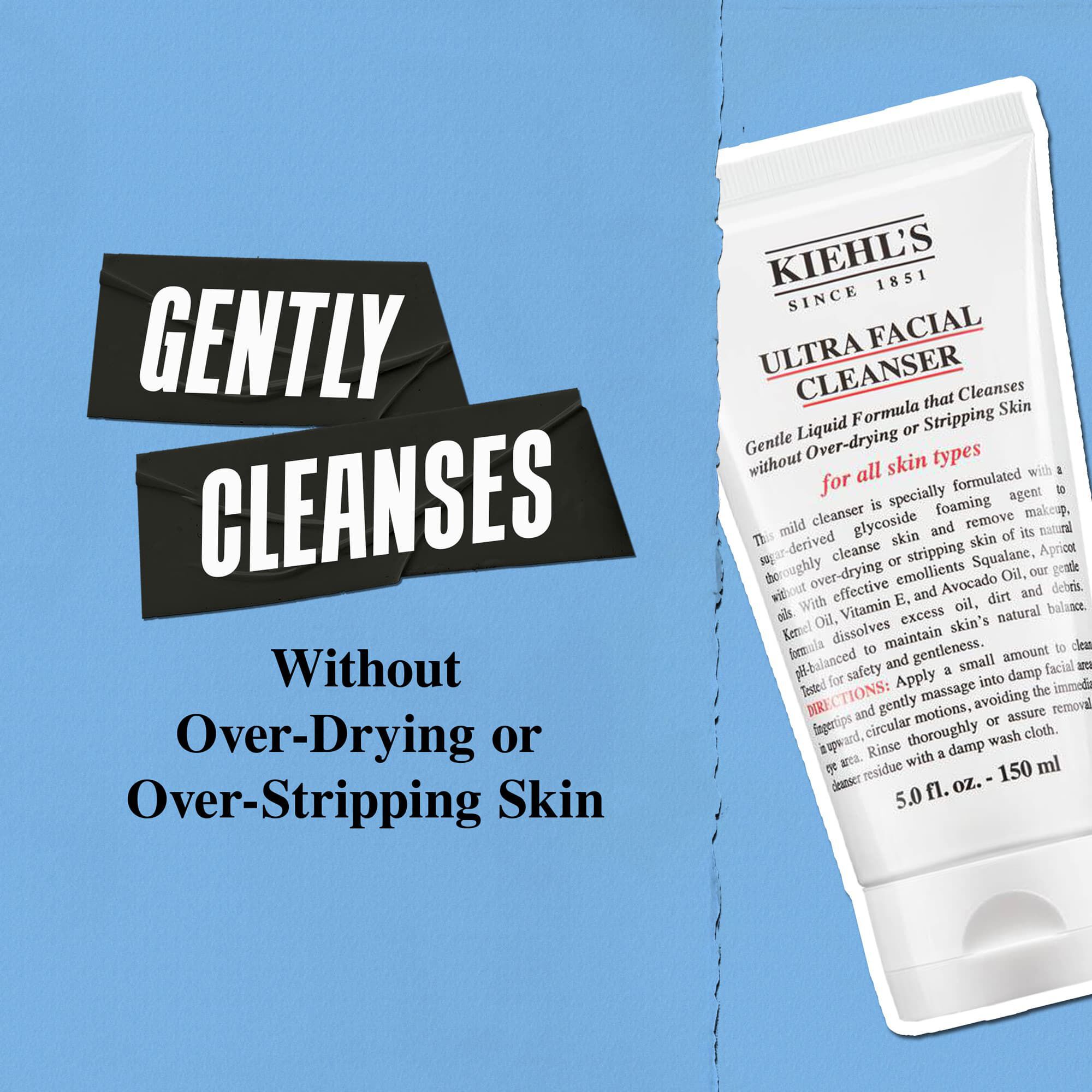 Kiehl's Ultra Facial Cleanser nežno očisti, ne da bi prekomerno izsušil kožo