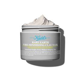 Fotografija odprte posodice čistilne maske Kiehl's Rare Earth