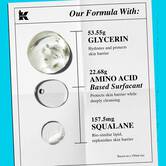 Kiehl's Ultra Facial Barrier- Hydrating Cleanser Ingredients, Amino Acid, Squalane, Glycerin