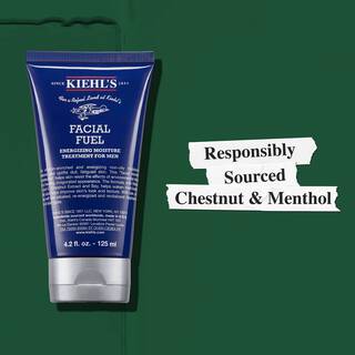 Vlažilna nega za moške Facial Fuel vsebuje odgovorno pridobljena kostanj in mentol