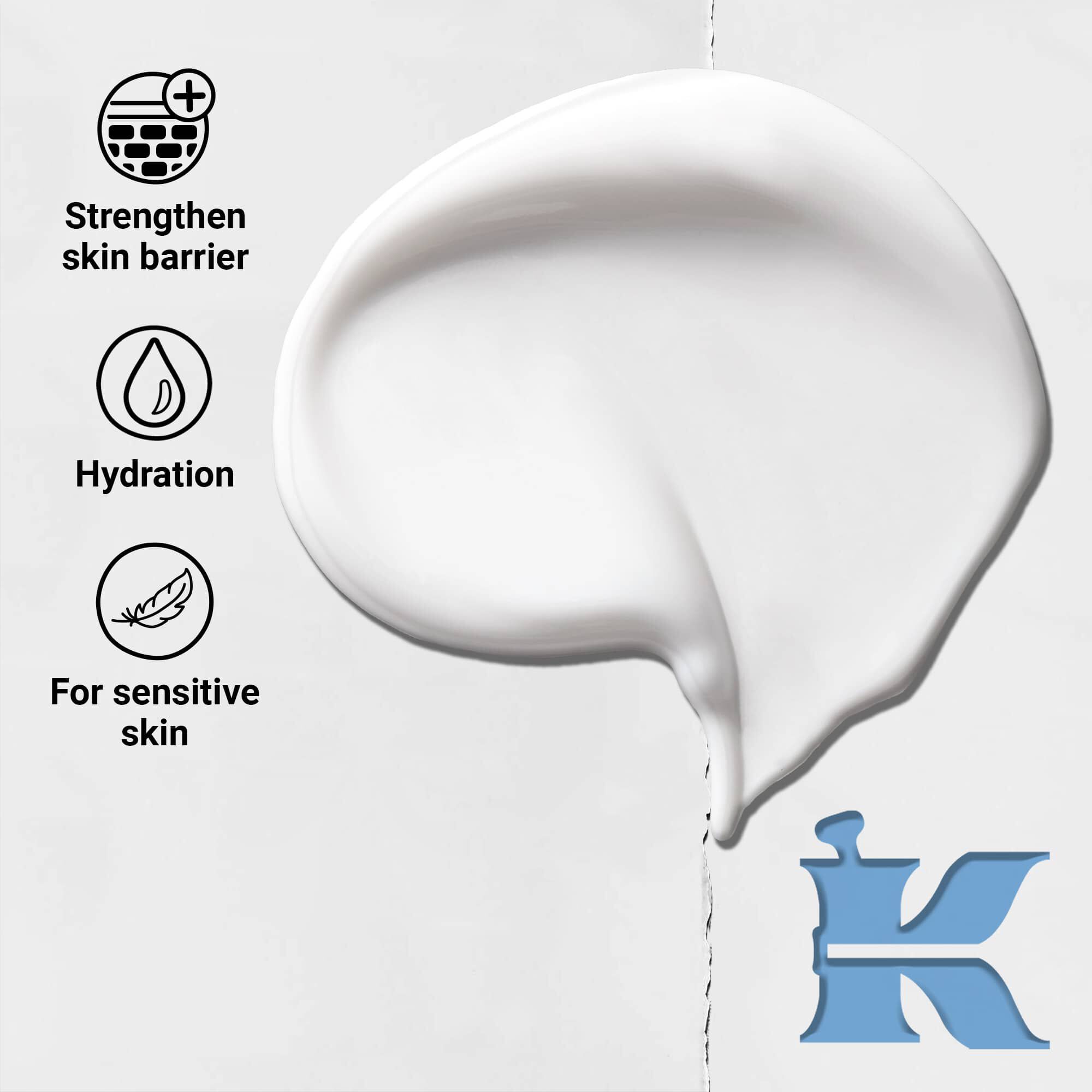 Slika teksture in ikone za Ultra Facial Moisturizer: krepi kožno pregrado, vlaženje, občutljiva koža