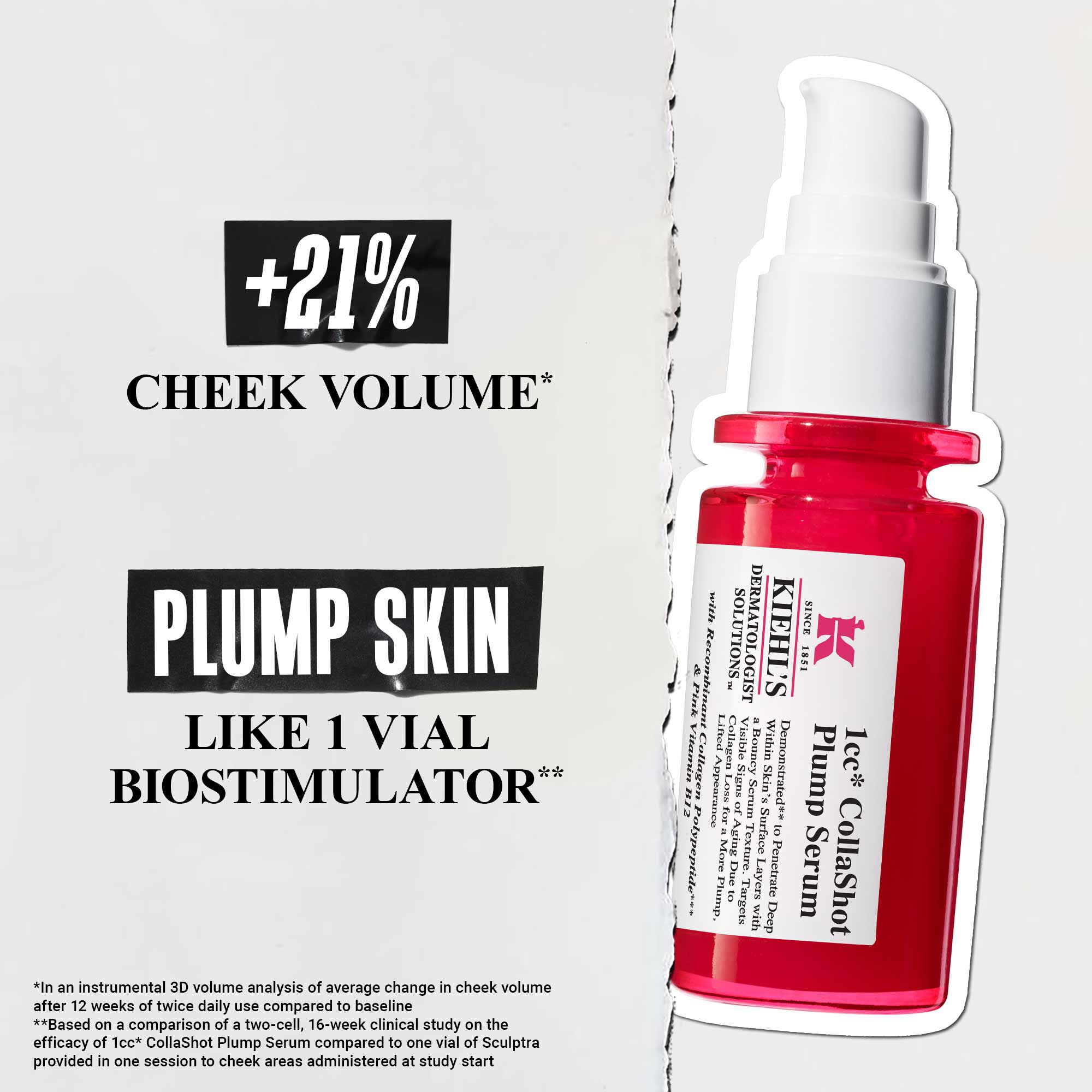 1cc CollaShot Plump serum, serum za obraz z rekombinantnim kolagenom za bolj čvrst in poln videz kože