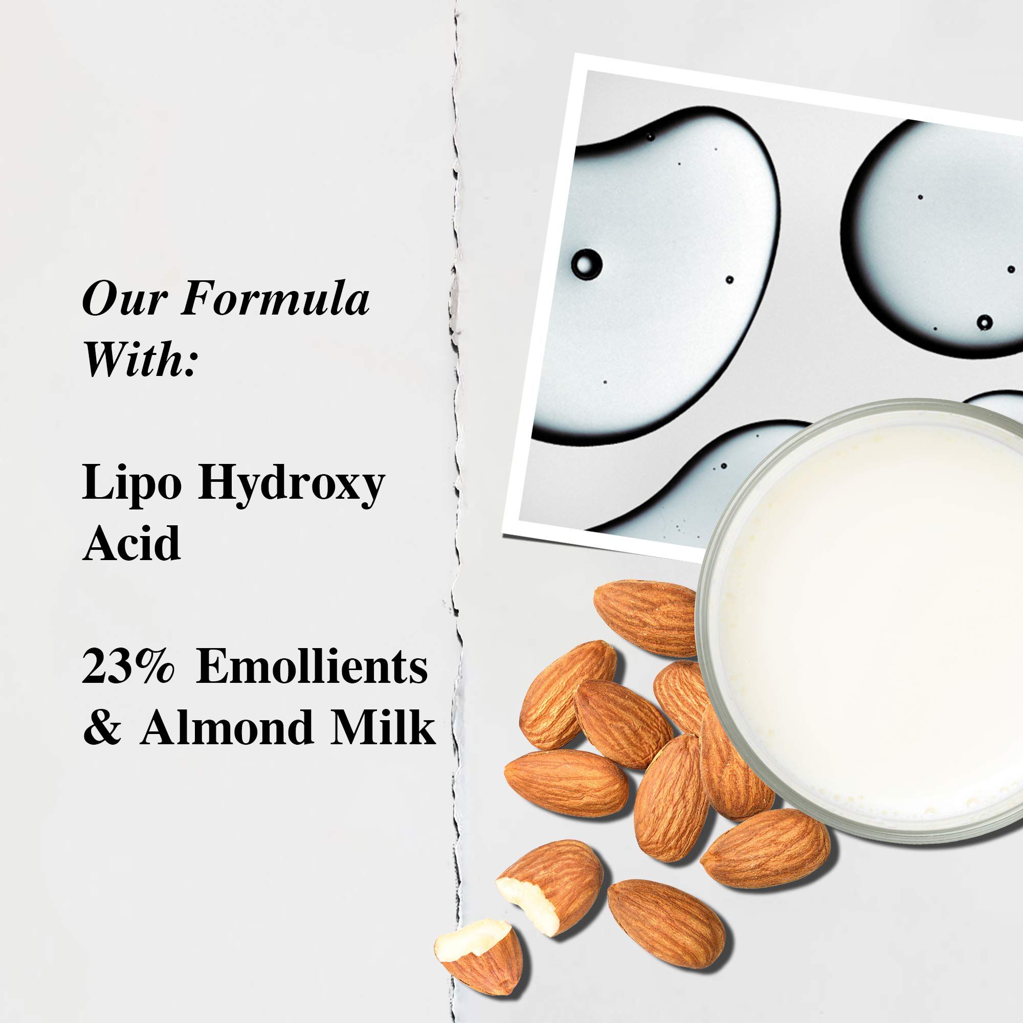 Daily Refining Milk Peel Toner key ingredients lipo-hydroxy acid and almond milk 