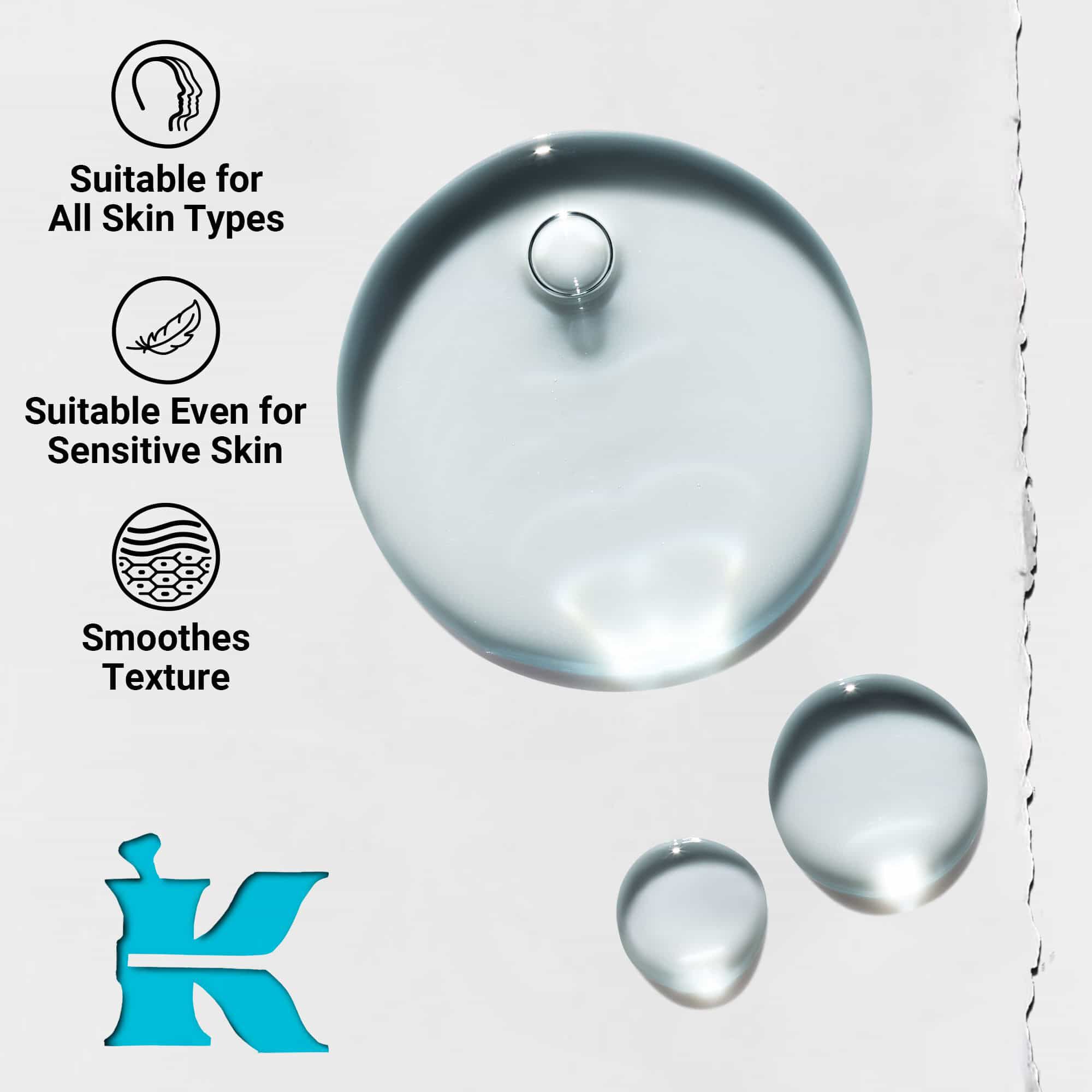Bližinski posnetek teksture Clearly Corrective Triple Acid Peel, ki prikazuje kapljice bistre tekočine in mehurčke.