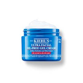 50-mililitrski lonček Kiehl's Ultra Facial Oil-Free Gel Cream na belem ozadju.