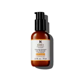 75-mililitrska steklenička Kiehl's Powerful-Strength Line-Reducing Concentrate na belem ozadju.