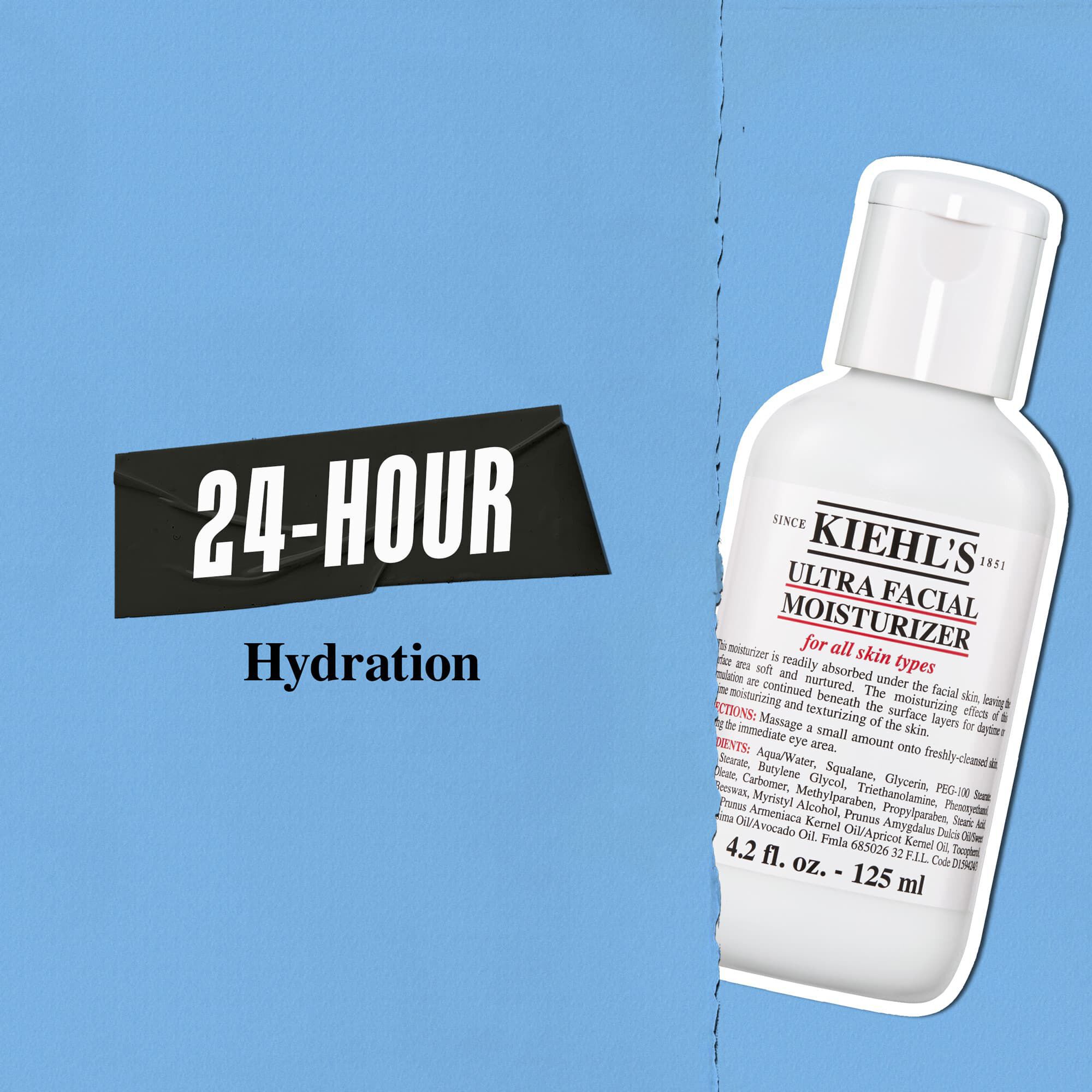 Kiehl's Ultra Facial Moisturizer zagotavlja 24-urno vlaženje