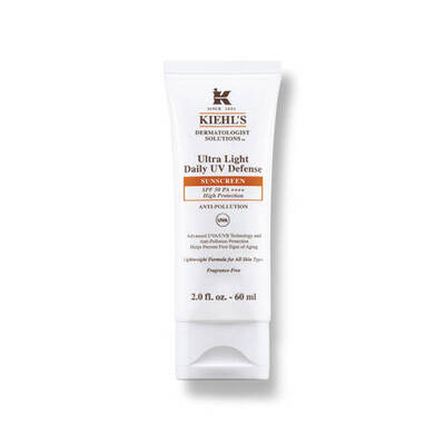 Kiehl's Ultra Light Daily UV Defense, zaščitna krema za sončenje z zaščitnim faktorjem SPF 50, 60 ml.