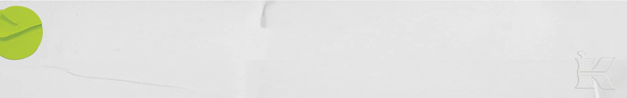 A minimalist design featuring a green circular shape on a white background, with a subtle texture and faint lines.