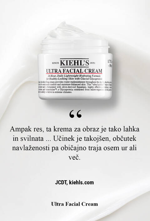 Seriously, this facial cream goes on smooth and silky… I can feel the immediate effects, and the moisturized feeling generally lasts for eight hours or more. –JCDT, kiehls.com