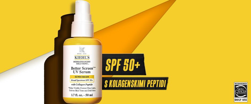 Vizual z rumeno podlago, na kateri je izdelek za zaščito pred soncem.